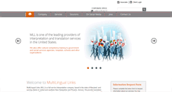 Desktop Screenshot of multilinguallinks.com