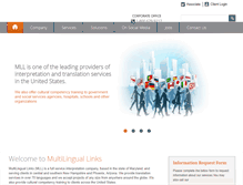 Tablet Screenshot of multilinguallinks.com